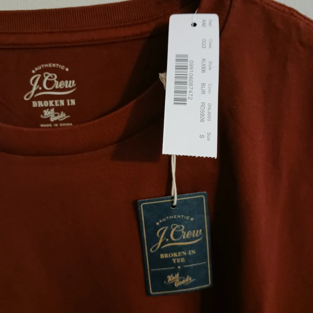 NWT J. Crew Broken-In Long Sleeve Tee